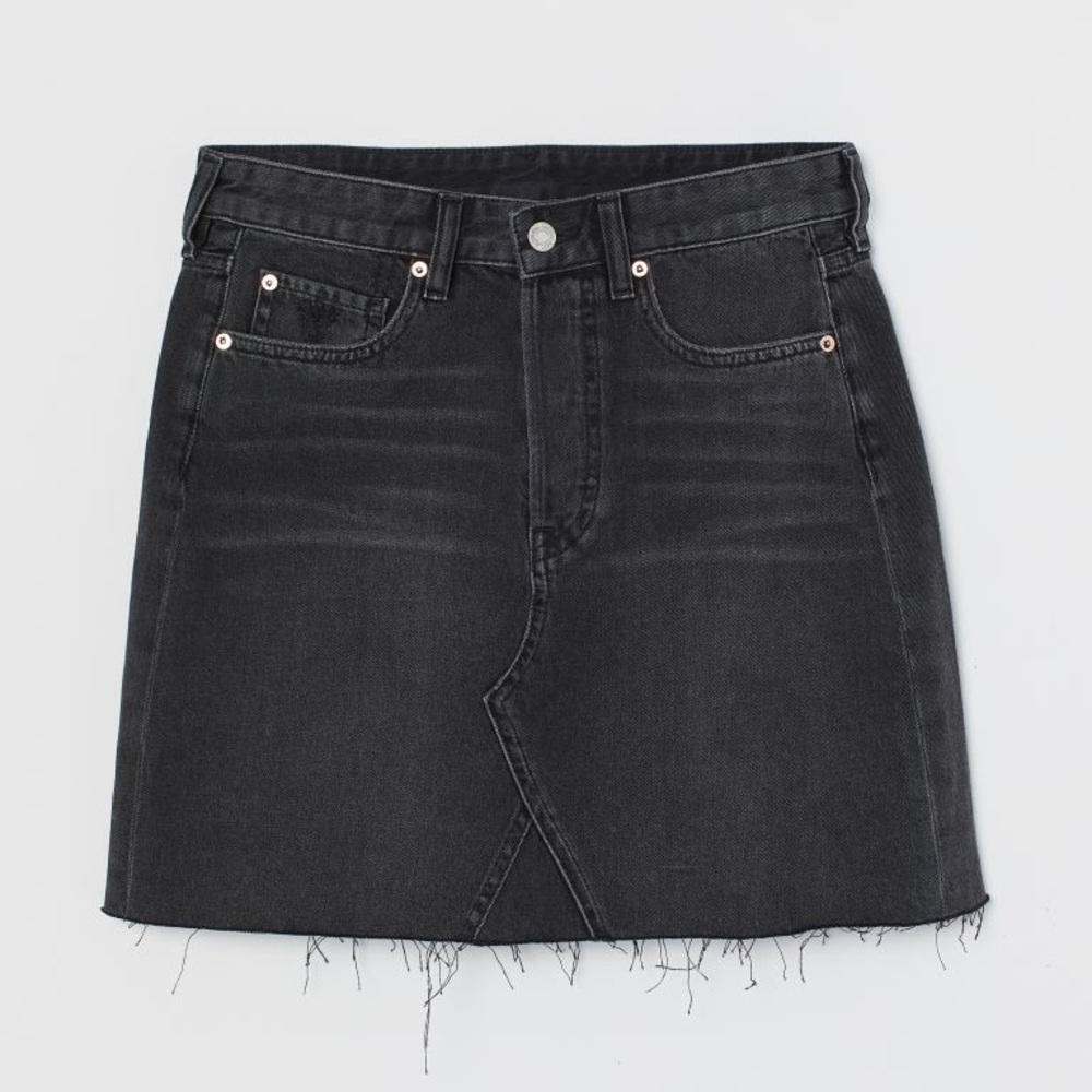 2 FOR $15 NWT black denim skirt